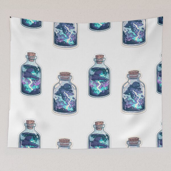 Item preview, Thunderclouds in a bottle sticker pack designed and sold by MendaciousMina.