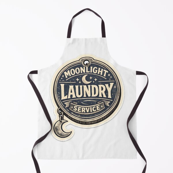 Item preview, Moonlight Laundry Service Vintage Token Design designed and sold by Naviora.