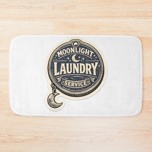 Item preview, Moonlight Laundry Service Vintage Token Design designed and sold by Naviora.