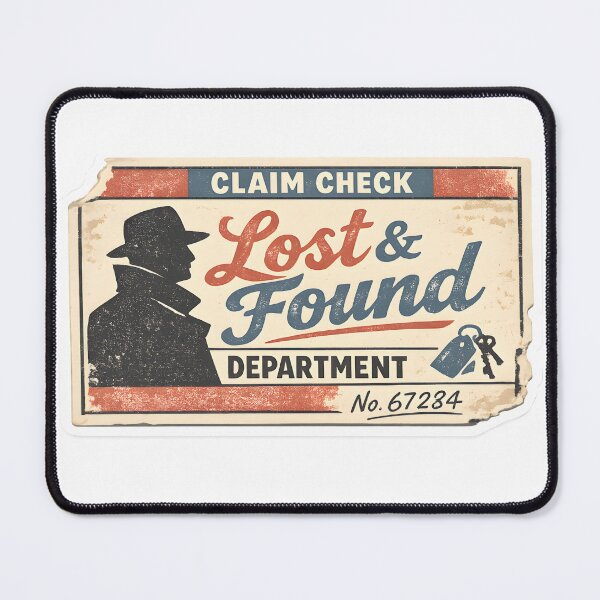Item preview, Lost And Found Department Ticket Design designed and sold by Naviora.