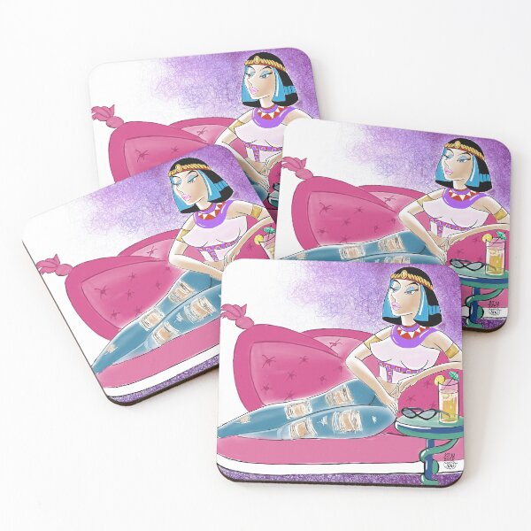 Item preview, Cleo Chills - Egyptian Queen Relaxing Pop Art Illustration designed and sold by artdmunna.