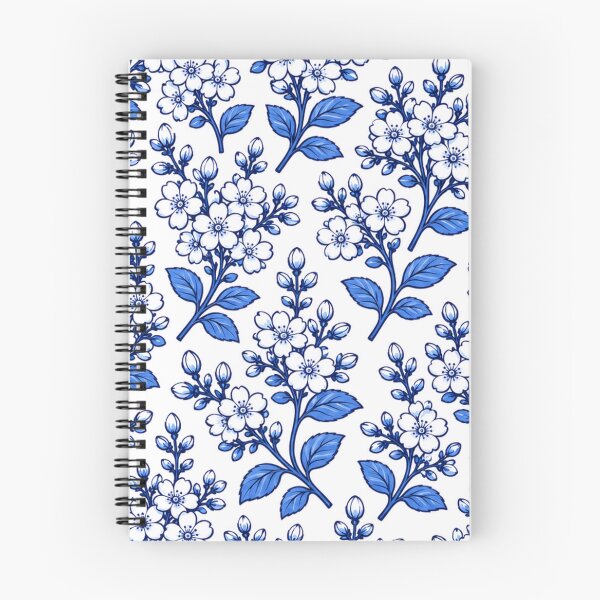 Item preview, Welcome Thailand – Cute Thai Jasmine Ornament Floral Pattern | Blue & White Travel Souvenir Design designed and sold by Beeform.