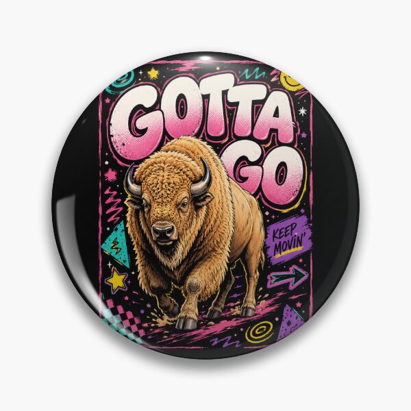 Item preview, Funny Western Bison Gotta Go Buffalo Rodeo Summer Vibes designed and sold by Starry Night Creative Art.
