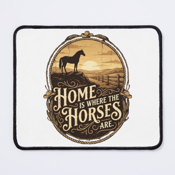Item preview, Home Is Where The Horses Are – Western Horse Lover Ranch T-Shirt designed and sold by Mind-Echo.