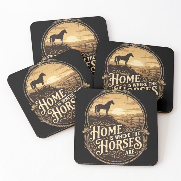 Item preview, Home Is Where The Horses Are – Western Horse Lover Ranch T-Shirt designed and sold by Pixelith-Arts.