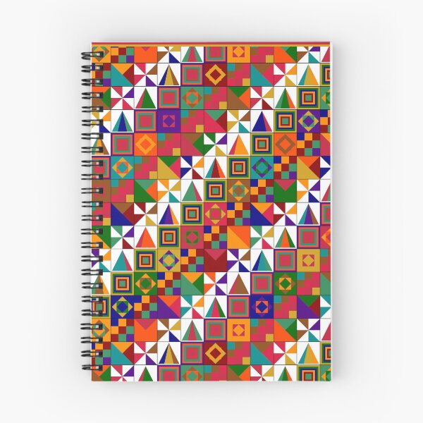 Item preview, African Geometric Quilt Colorful Patchwork Pattern Art  designed and sold by AfricanArtHub.