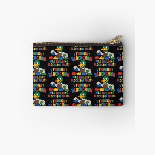 Item preview, I Thought Blockchain Was Building Blocks For Adults Funny Duck designed and sold by TeeTimeTreasure.