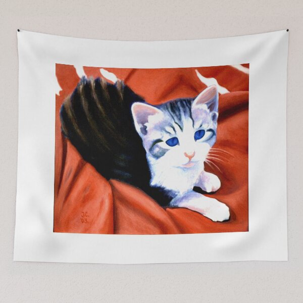 Item preview, "Kitten on the red blanket" designed and sold by JerzyCzechon.