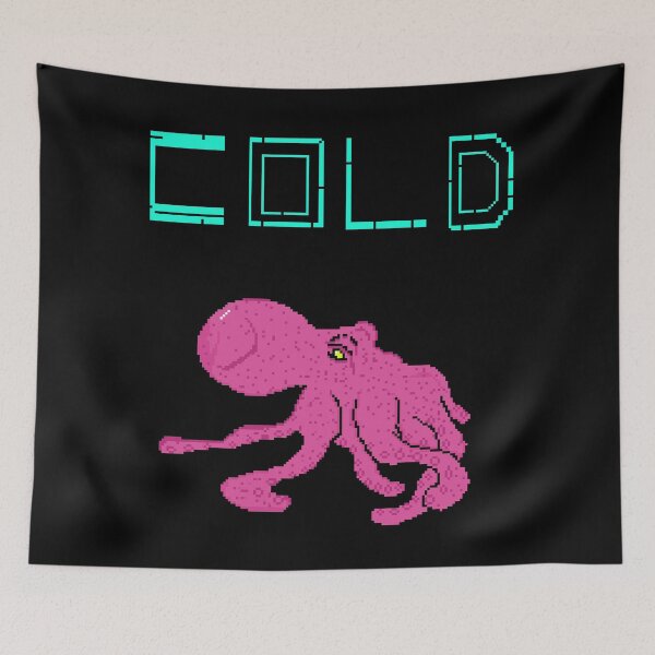 Item preview, Cold Octopus Retro Pixel Art Streetwear designed and sold by RetroRlx.
