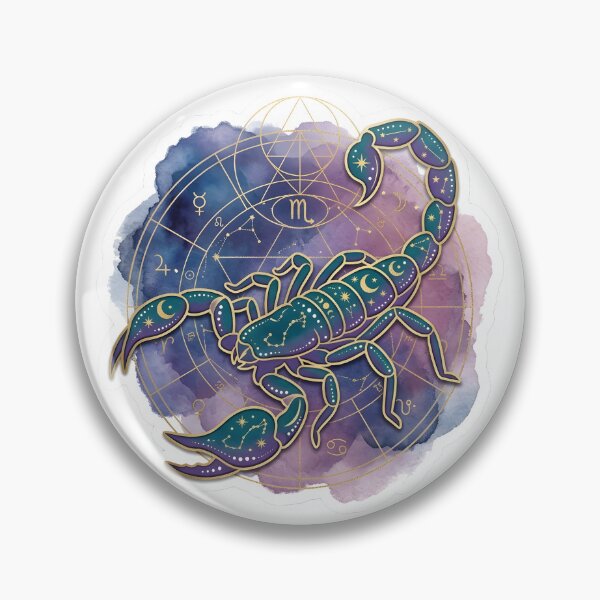 Item preview, Mystic Scorpio Zodiac Astrology Celestial Gold Horoscope designed and sold by Novastitchshop.