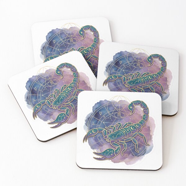 Item preview, Mystic Scorpio Zodiac Astrology Celestial Gold Horoscope designed and sold by Novastitchshop.