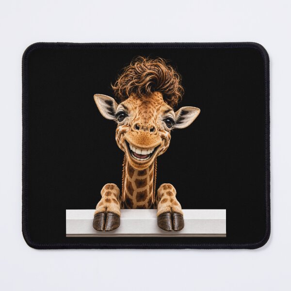 Item preview, Cute Curly Hair Giraffe – Aesthetic Funny Animal Illustration designed and sold by MargaretaArt.