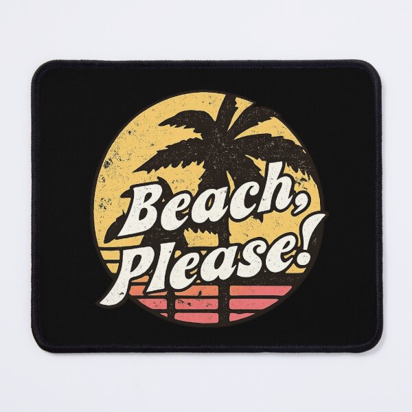Item preview, Beach Please Funny Summer Vacation Retro Sunset Palm Tree designed and sold by Dujosufot.