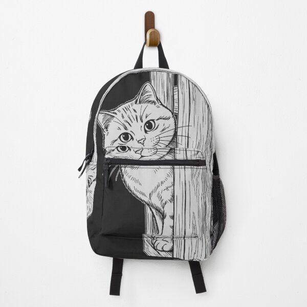 Item preview, Cat Peeking Through Fence - White Silhouette designed and sold by sxtfejvseyn.