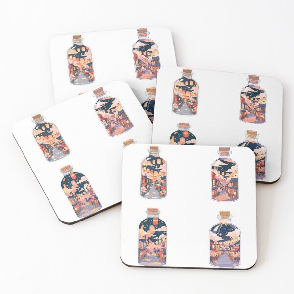 Item preview, Mini festival in a bottle sticker pack designed and sold by MendaciousMina.