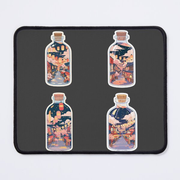 Item preview, Mini festival in a bottle sticker pack designed and sold by MendaciousMina.