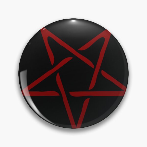 Item preview, Inverted Pentagram Red Neon Occult Satanic Star designed and sold by DarkOriginArts.