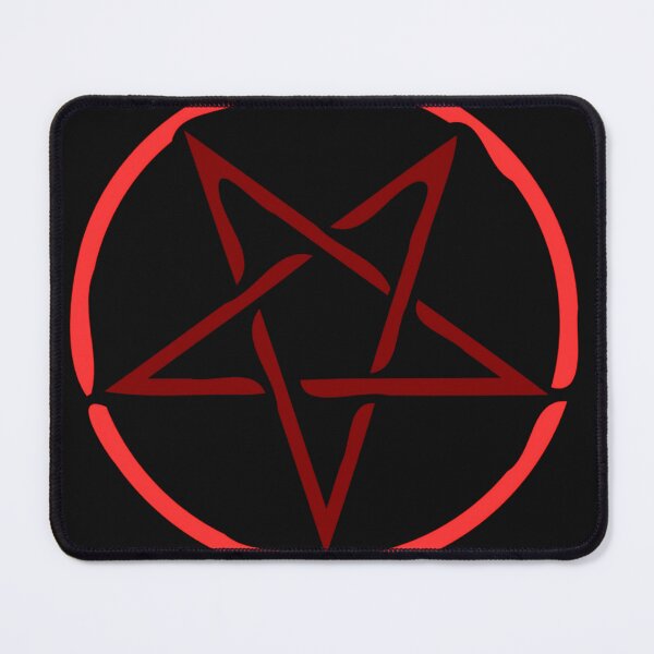 Item preview, Inverted Pentagram Red Neon Occult Satanic Star designed and sold by DarkOriginArts.
