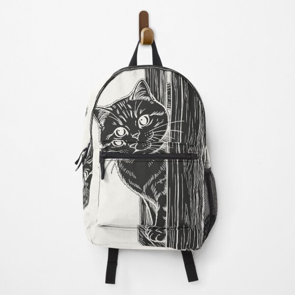 Item preview, Cat Peeking Through Fence - Black Silhouette designed and sold by sxtfejvseyn.