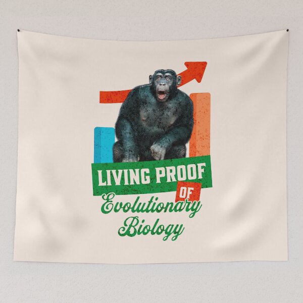 Item preview, Funny Evolutionary Biology Chimp Humor designed and sold by Vac1.
