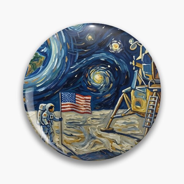 Item preview, Van Gogh moonlanding designed and sold by WiseBow.