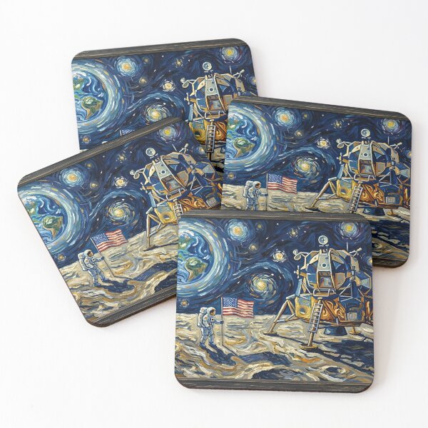Item preview, Van Gogh moonlanding designed and sold by WiseBow.