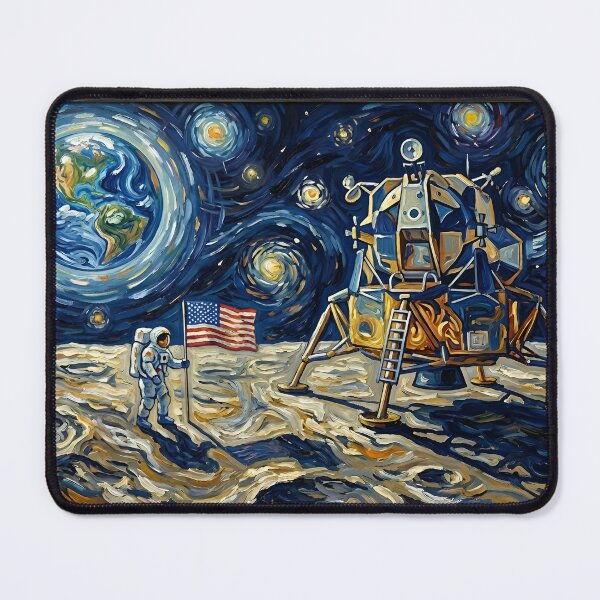 Item preview, Van Gogh moonlanding designed and sold by WiseBow.