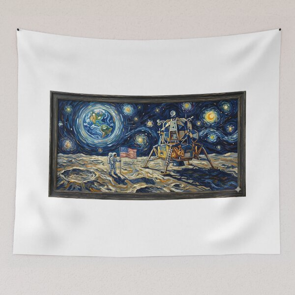 Item preview, Van Gogh moonlanding designed and sold by WiseBow.
