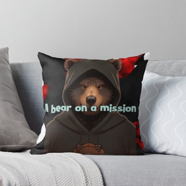Item preview, A Bear On A Mission Hooded Gamer Bear Esports designed and sold by Animalloveus.