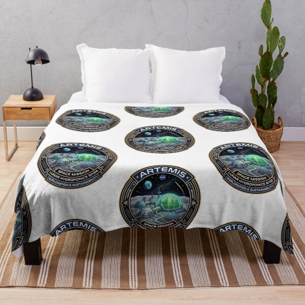 Item preview, Artemis Mission Green Lunar Base Solarpunk Space designed and sold by PictoVibe.