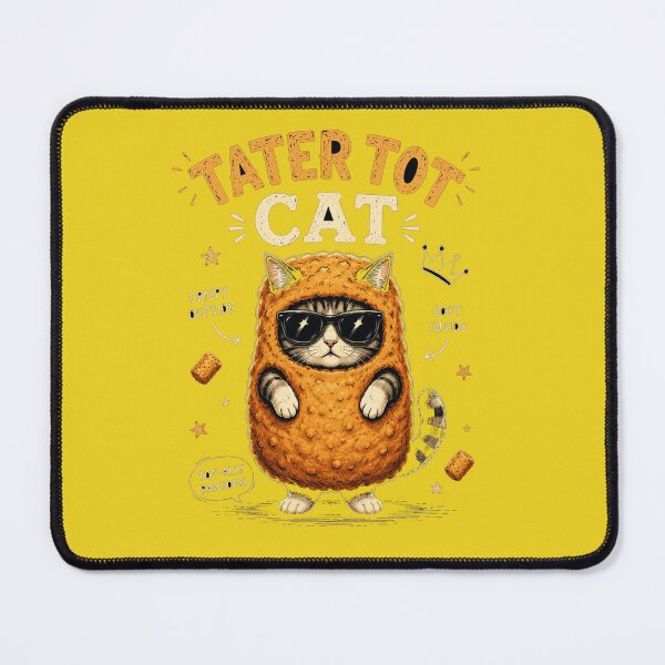 Item preview, Tater Tot Cat – Crispy Outside, Purrfect Inside designed and sold by MedRoh.