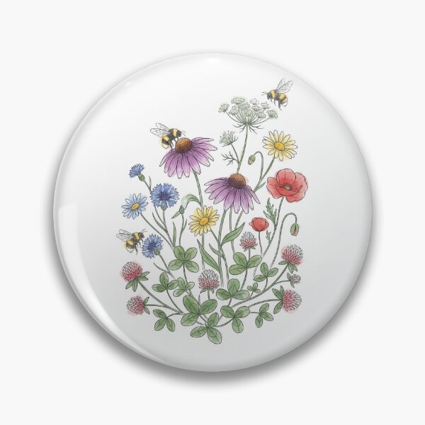 Item preview, Rewilding Gardens Native Wildflowers Botanical Bee Care designed and sold by PictoVibe.
