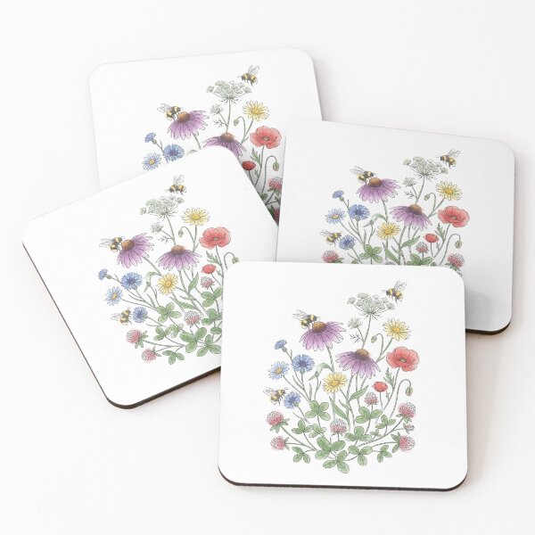 Item preview, Rewilding Gardens Native Wildflowers Botanical Bee Care designed and sold by PictoVibe.