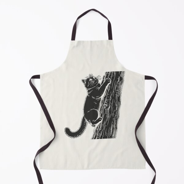 Item preview, Cat Climbing Tree - Black Silhouette designed and sold by sxtfejvseyn.