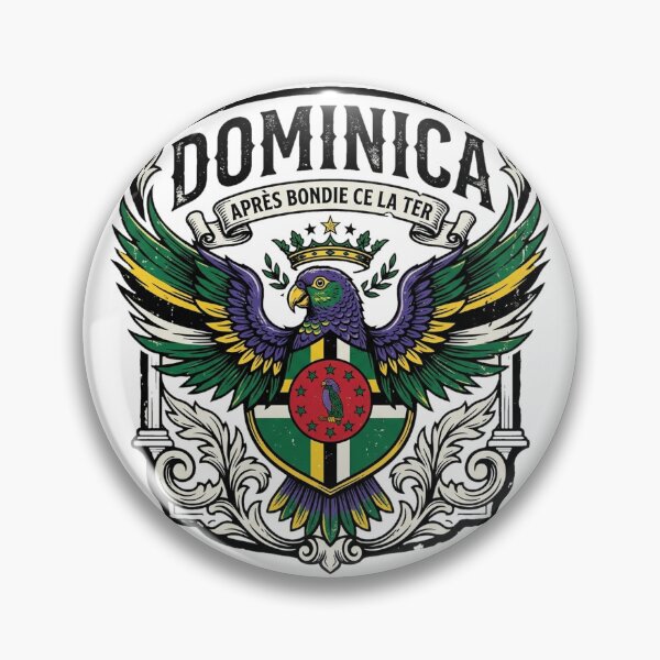 Item preview, Patriotic Dominica Flag Sisserou Parrot Pride designed and sold by DuckOddity.