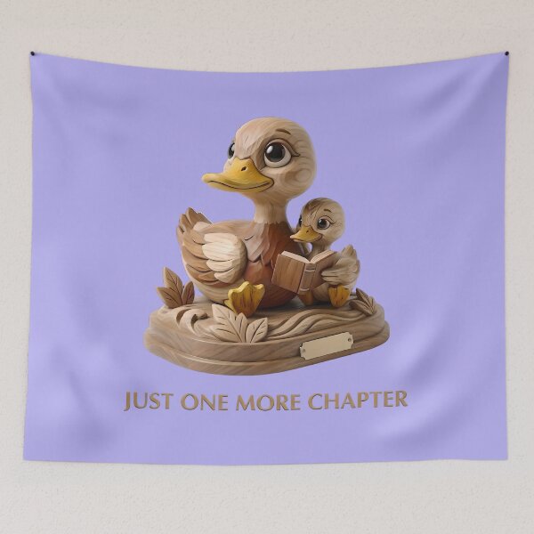 Item preview, Just One More Chapter Cute Wooden Ducks Reading Book designed and sold by Utopian-Magic.