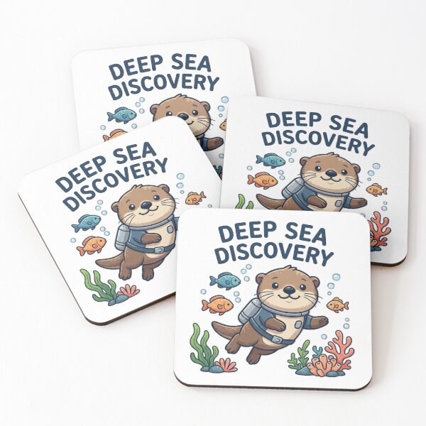 Item preview, A cute otter dives into the sea. designed and sold by Ahmedsyde.