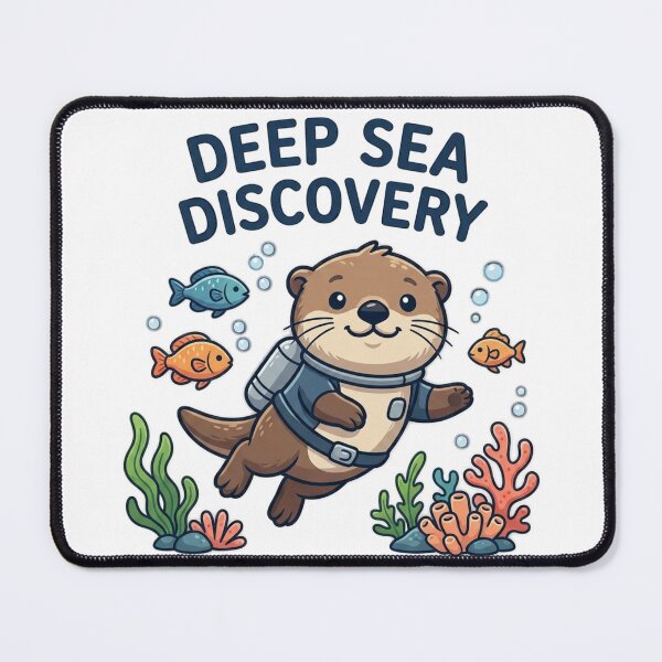 Item preview, A cute otter dives into the sea. designed and sold by Ahmedsyde.
