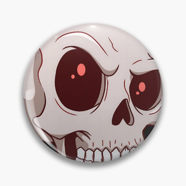 Item preview, Angry Cartoon Skull Red Eyes Spooky Halloween designed and sold by DarkOriginArts.