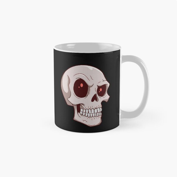Item preview, Angry Cartoon Skull Red Eyes Spooky Halloween designed and sold by DarkOriginArts.