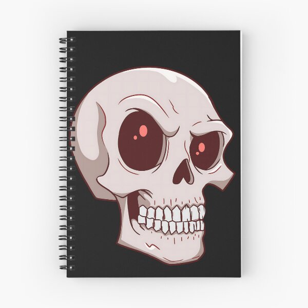 Item preview, Angry Cartoon Skull Red Eyes Spooky Halloween designed and sold by DarkOriginArts.