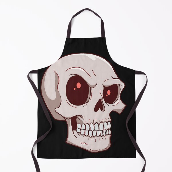 Item preview, Angry Cartoon Skull Red Eyes Spooky Halloween designed and sold by DarkOriginArts.