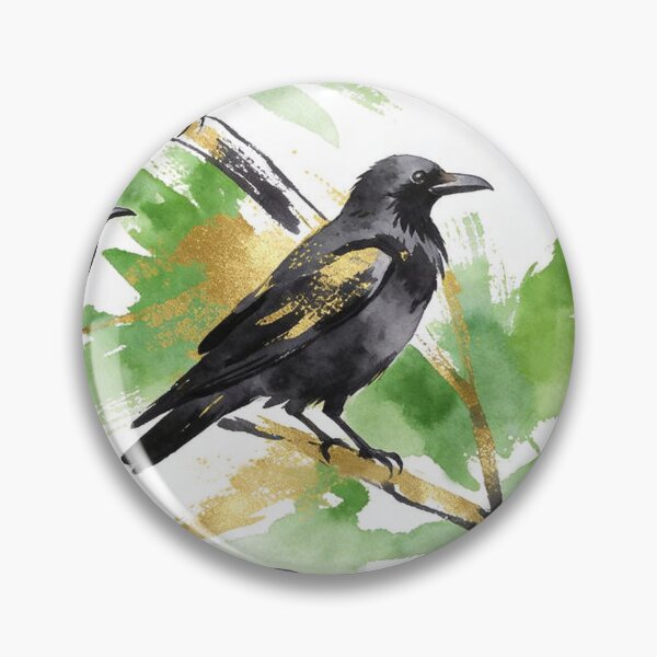 Item preview, ​Luxury Gold Foil Raven Pattern designed and sold by wissal.studio.