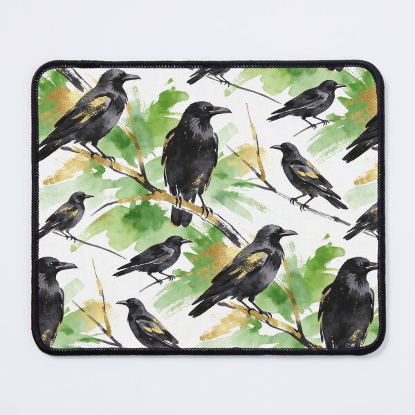Item preview, ​Luxury Gold Foil Raven Pattern designed and sold by wissal.studio.