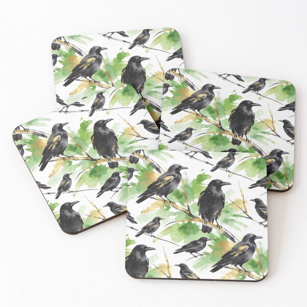 Item preview, ​Luxury Gold Foil Raven Pattern designed and sold by Thewissal.