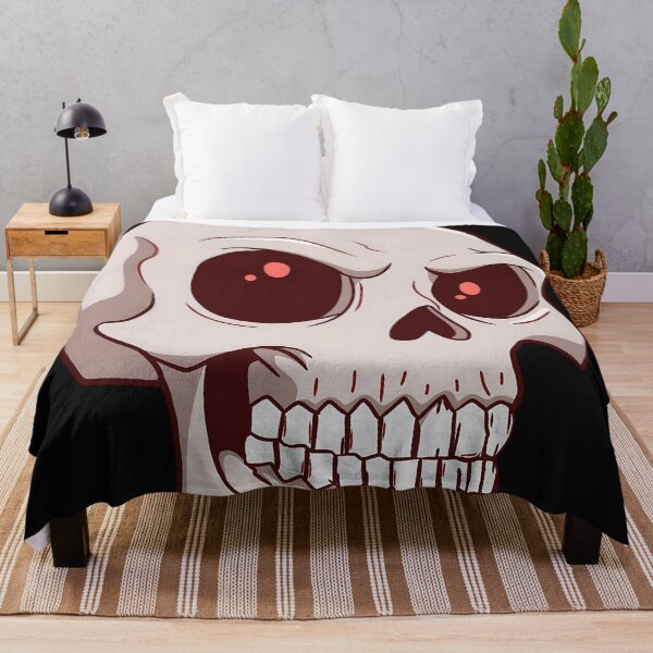 Item preview, Angry Cartoon Skull Red Eyes Spooky Halloween designed and sold by DarkOriginArts.