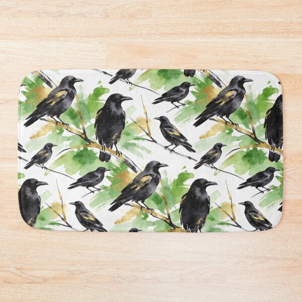 Item preview, ​Luxury Gold Foil Raven Pattern designed and sold by wissal.studio.