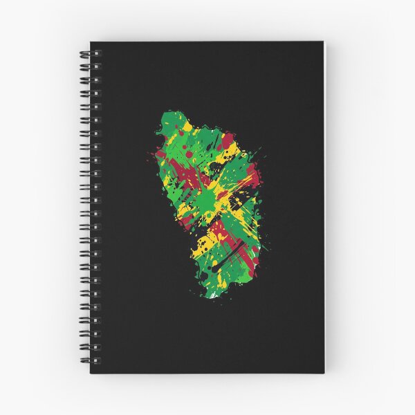 Item preview, Dominica Island Map Flag Paint Splatter Art designed and sold by DuckOddity.