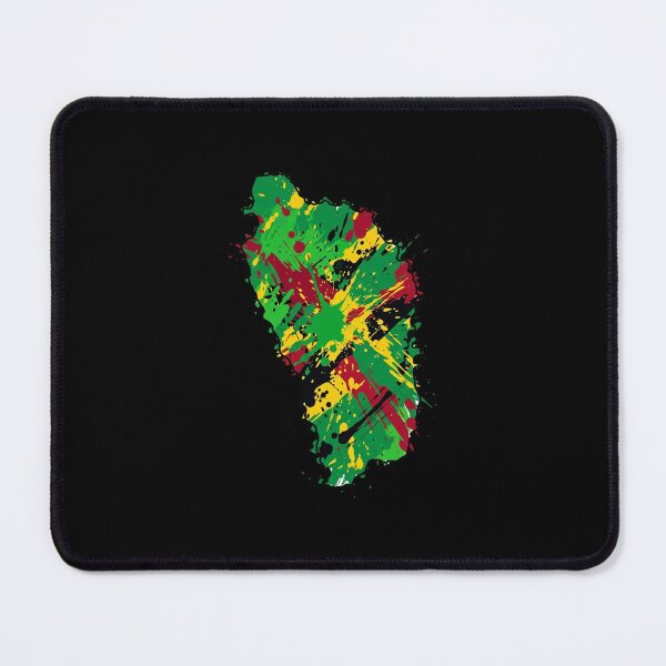 Item preview, Dominica Island Map Flag Paint Splatter Art designed and sold by DuckOddity.