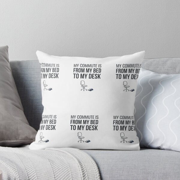 Item preview, My Commute From Bed To Desk Remote Work Humor designed and sold by PictoVibe.